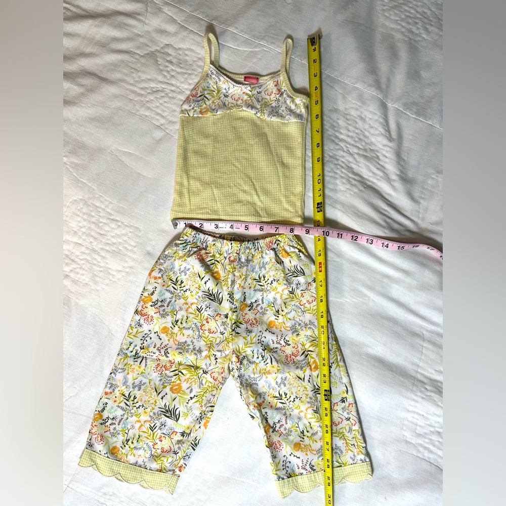 Gymboree Matching Set-Girls Size 2T- shirt pants combo-gingham and floral - Picture 4 of 13